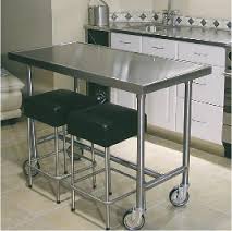 small stainless steel tables